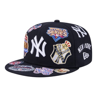  New York Yankees New Era All Over 59FIFTY Fitted Hat - Navy