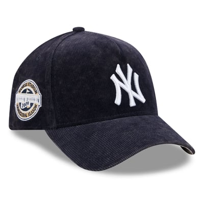 New York Yankees New Era Corduroy A-Frame 59FORTY Fitted Hat - Navy