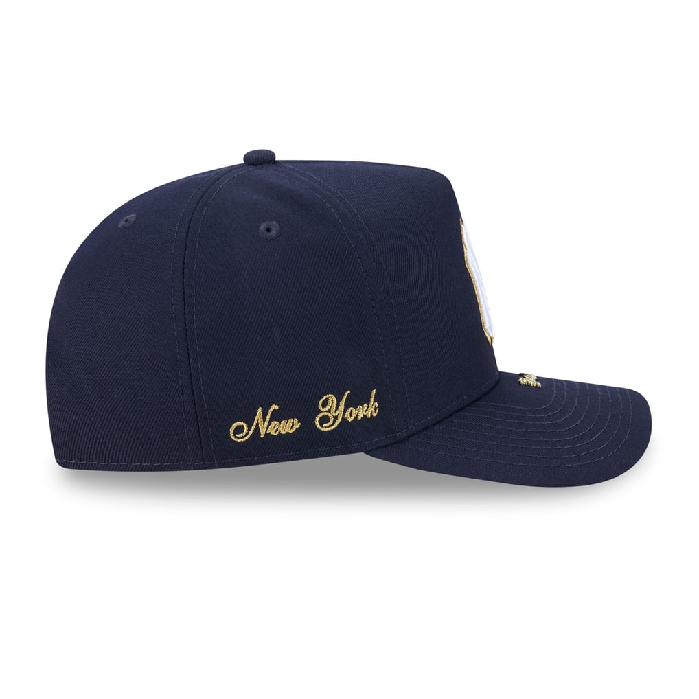 Men's New York Yankees New Era Navy Visor Pin 9FIFTY A-Frame Snapback Hat