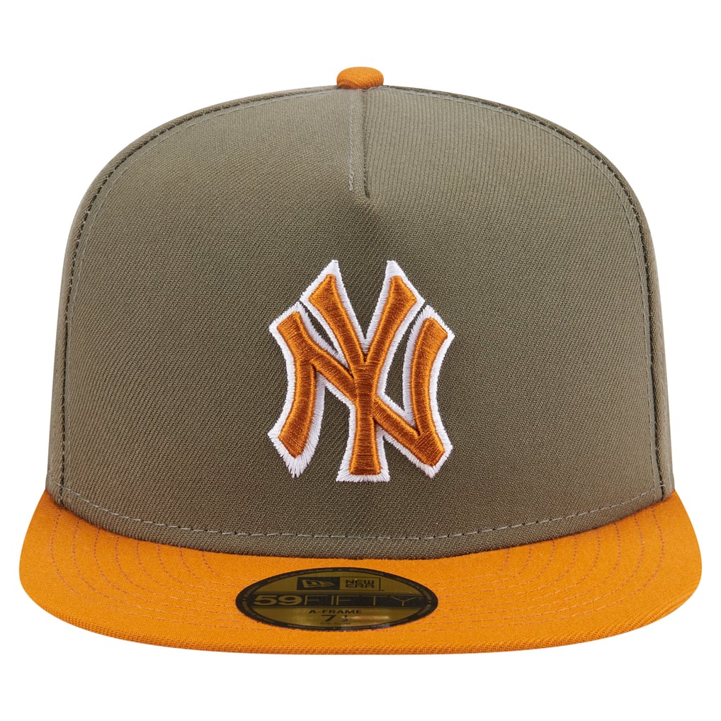 New Era Performance Headwear New York Yankees Unisex Hat In Gray/Orange Size 7 NEW ERA NEW YORK YANKEES 2009 WS PATCH FITTED 5950 GREY  main image 4