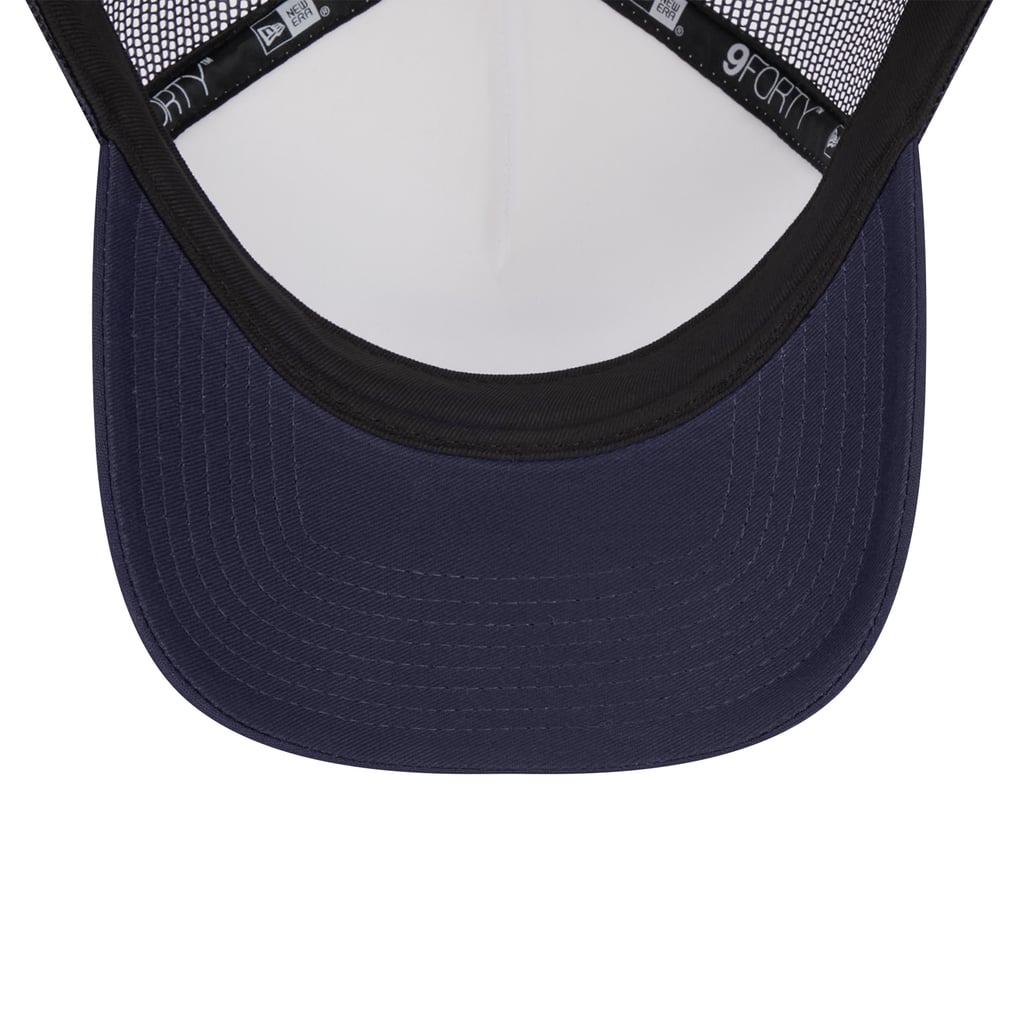 New York Yankees New Era Spring Training Circle Foam A-Frame 9FORTY Trucker Adjustable Hat - White/Navy