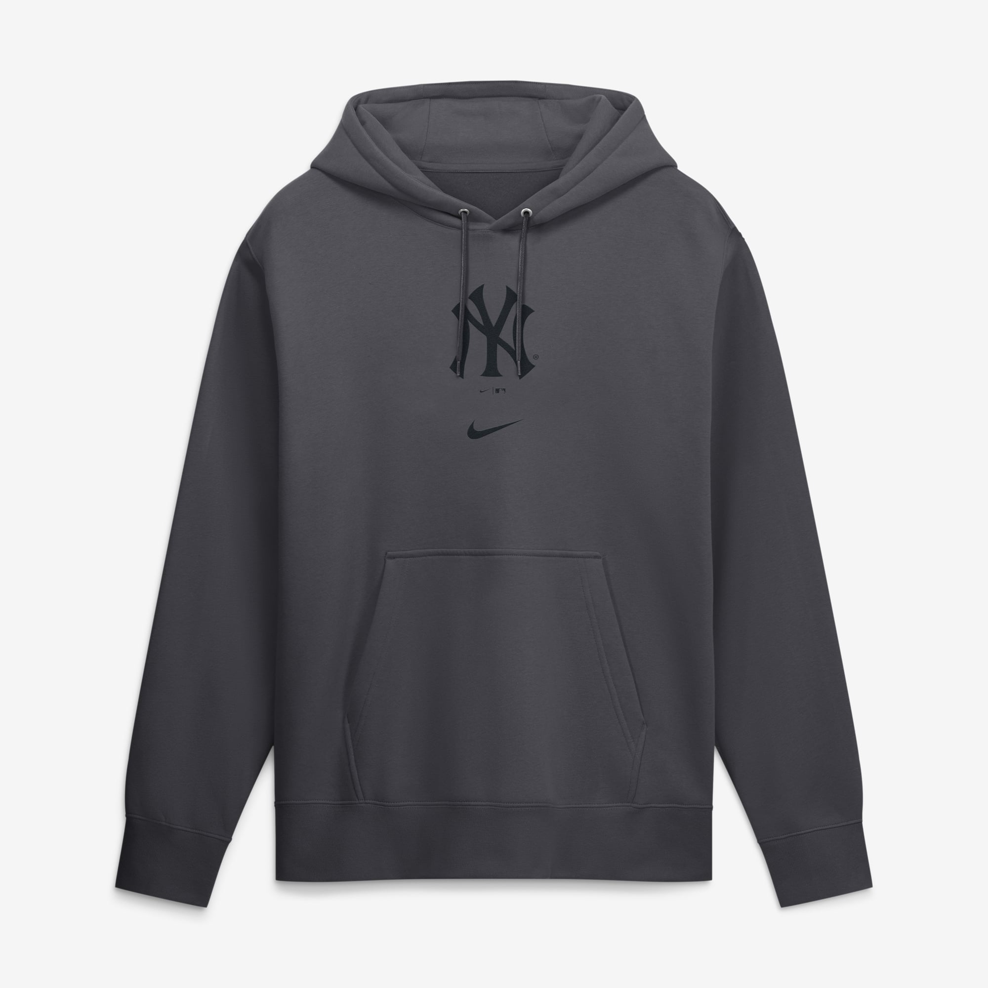 Men's New York Yankees Nike Anthracite Washed Club Fleece Hoodie