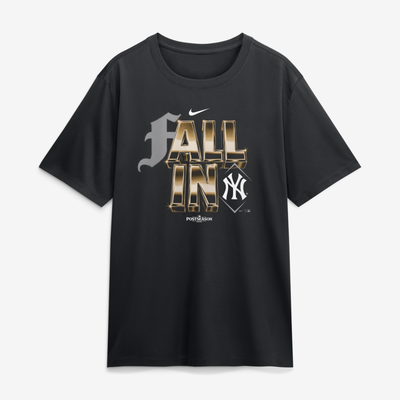  New York Yankees Nike 2026 MLB Postseason Fall In Legend T-Shirt - Black