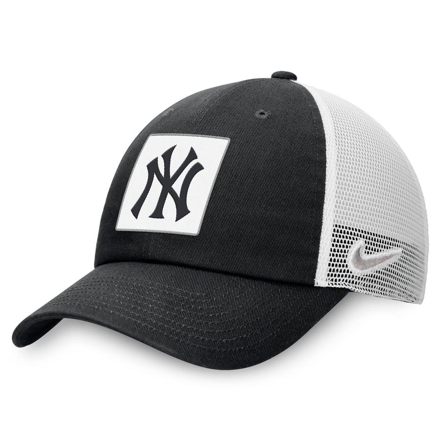 Men's New York Yankees Nike Black Rise Adjustable Trucker Hat