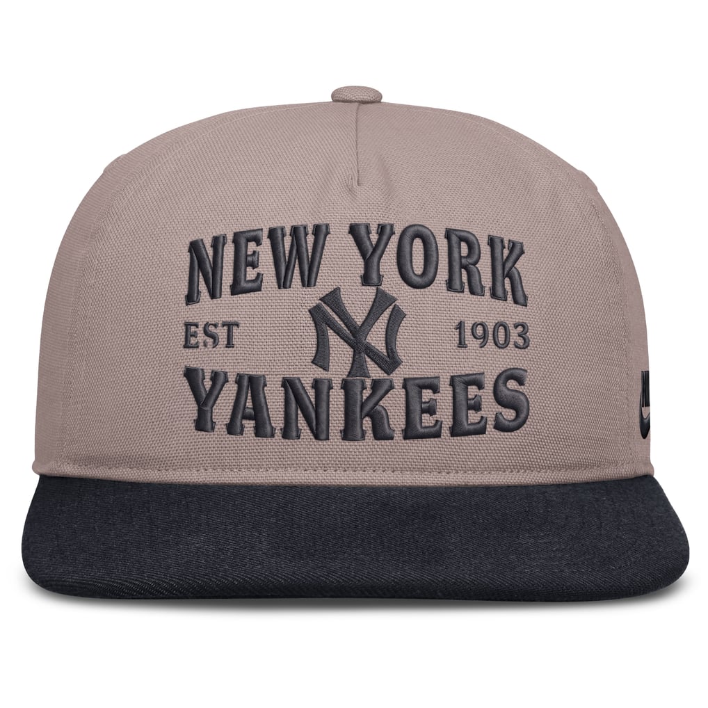 Nike New York Yankees Light Brown/Navy Cooperstown Pro 5-Panel ...