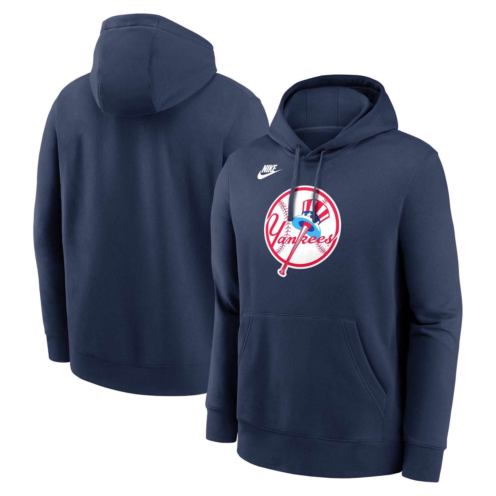 Men's New York Yankees Nike Navy Cooperstown Collection Logo Club Hoodie