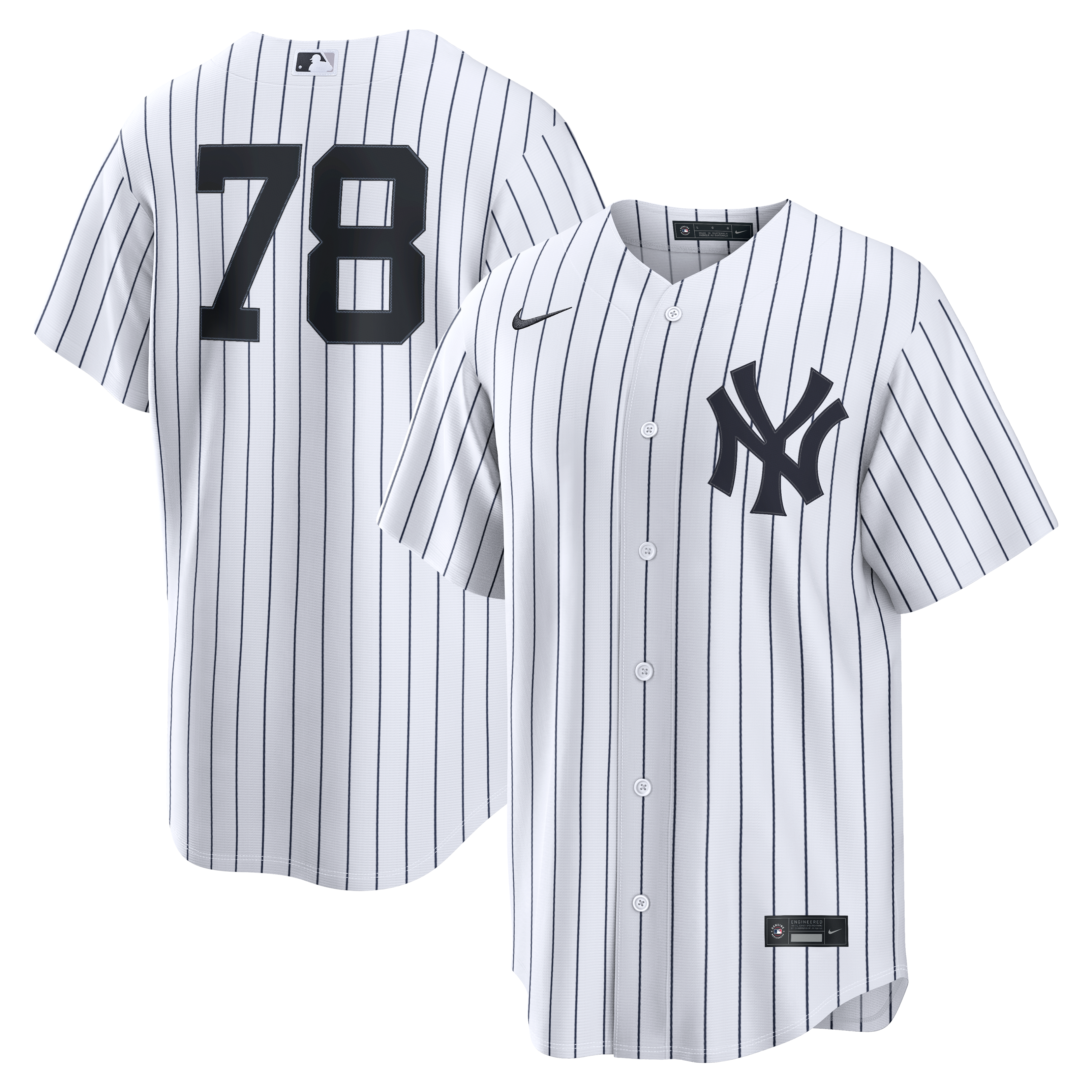 Spencer Jones New York Yankees Home Replica Jersey White