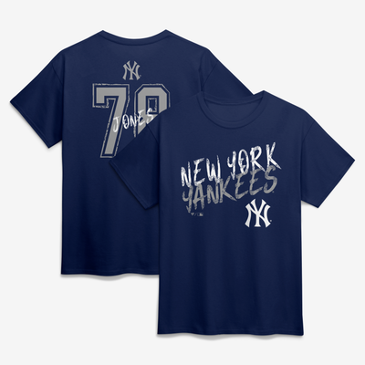 Spencer Jones New York Yankees Hustle Name & Number T-Shirt - Navy