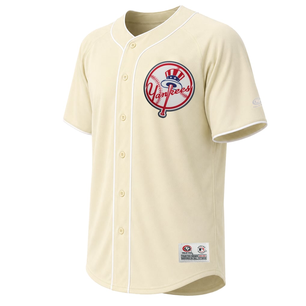 Men's New York Yankees Stitches Cream Fashion Jersey