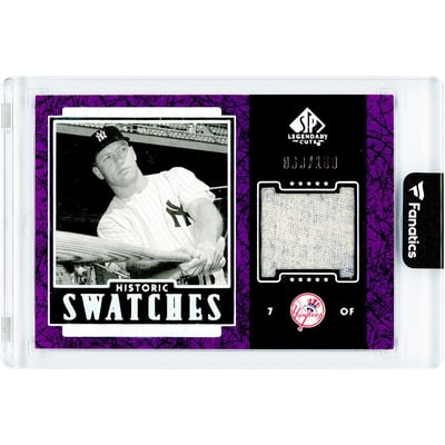 Mickey Mantle New York Yankees 2003 Upper Deck SP Legendary Cuts Game Used Relic #J-MM #69/100 Card