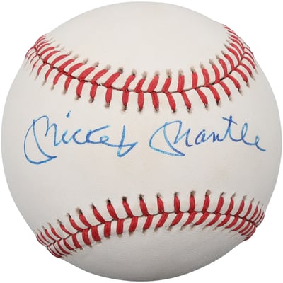 Mickey Mantle New York Yankees Autographed Fanatics Authentic Baseball - BAS AE98800