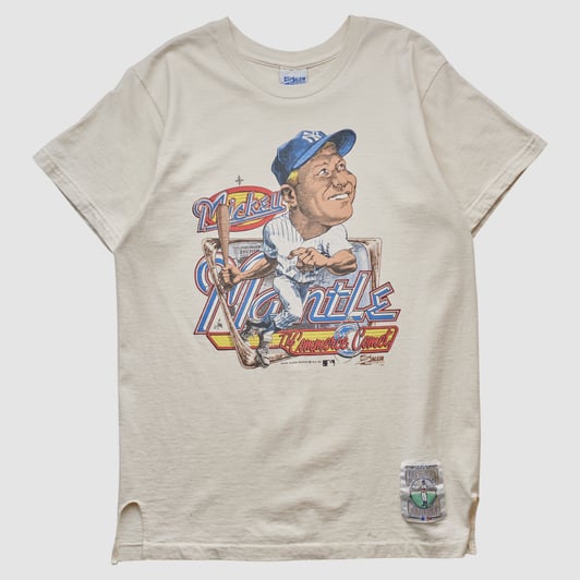 Mickey Mantle Salem Sportswear 1990 T-shirt - White - S by Fanatics Real Vintage