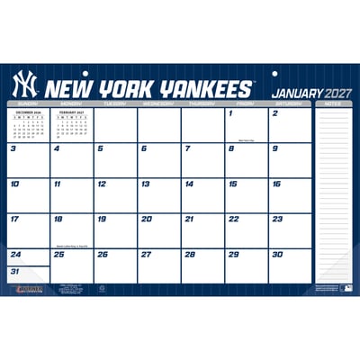 New York Yankees 17" x 11" Desk Pad Calendar