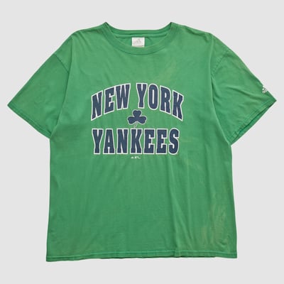 New York Yankees Adidas 2000s T-shirt - Green - XL by Fanatics Real Vintage