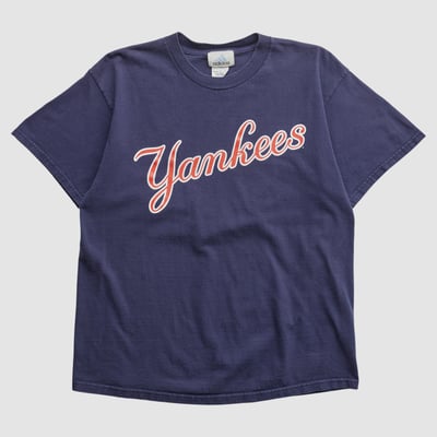 New York Yankees Adidas 2002 T-shirt - Navy - L by Fanatics Real Vintage