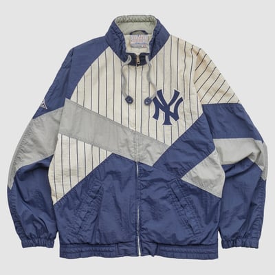 New York Yankees Apex 1 90s Full Zip Jacket - Navy - S by Fanatics Real Vintage