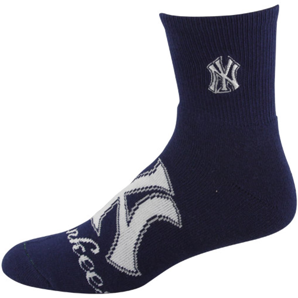 New York Yankees Big Logo Sock - Navy Blue