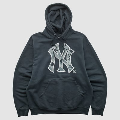 New York Yankees Genuine Merchandise 2010s Hooded Pullover Sweatshirt - Black - XS by Fanatics Real Vintage