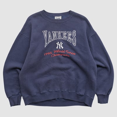 New York Yankees Lee Apparel 1996 Pullover Sweatshirt - Navy - L by Fanatics Real Vintage