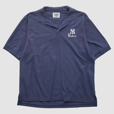 New York Yankees Lee Apparel 2000s Polo - Navy - L by Fanatics Real Vintage