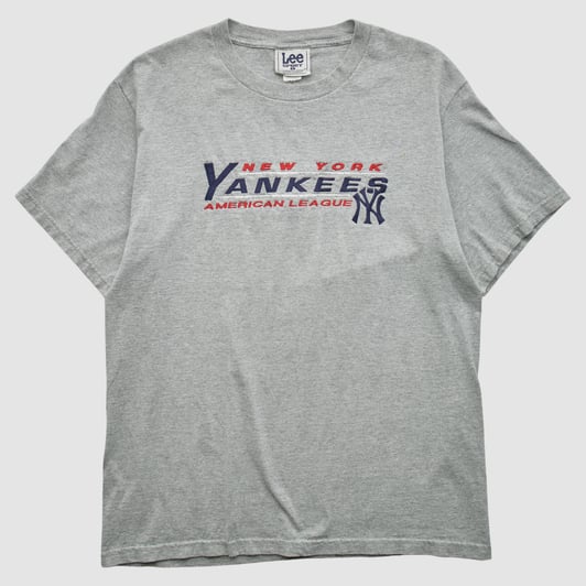 New York Yankees Lee Apparel 2000s T-shirt - Heather Gray - L by Fanatics Real Vintage