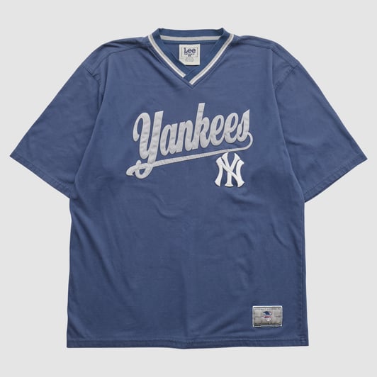 New York Yankees Lee Apparel 2000s T-shirt - Navy - XL by Fanatics Real Vintage