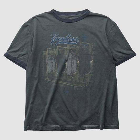 New York Yankees Majestic 2000s T-shirt - Charcoal - L by Fanatics Real Vintage