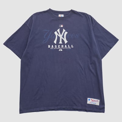 New York Yankees Majestic 2000s T-shirt - Navy - 2XL by Fanatics Real Vintage