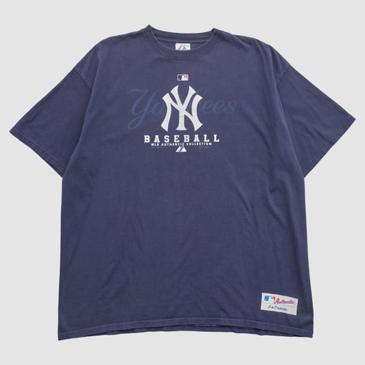 New York Yankees Majestic 2000s T-shirt - Navy - 2XL by Fanatics Real Vintage