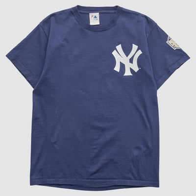 New York Yankees Majestic 2000s T-shirt - Navy - S by Fanatics Real Vintage