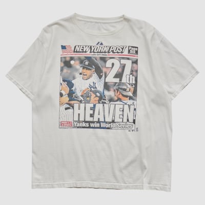 New York Yankees Majestic 2009 T-shirt - White - XL by Fanatics Real Vintage