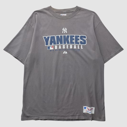 New York Yankees Majestic 2010s T-shirt - Gray - XL by Fanatics Real Vintage