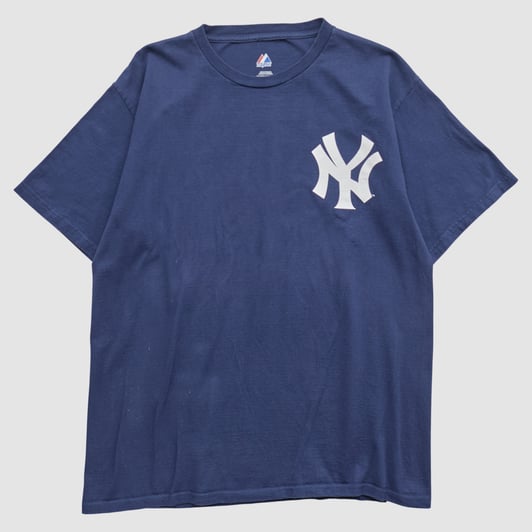 New York Yankees Majestic 2010s T-shirt - Navy - L by Fanatics Real Vintage