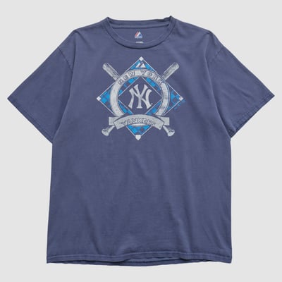 New York Yankees Majestic 2010s T-shirt - Navy - M by Fanatics Real Vintage