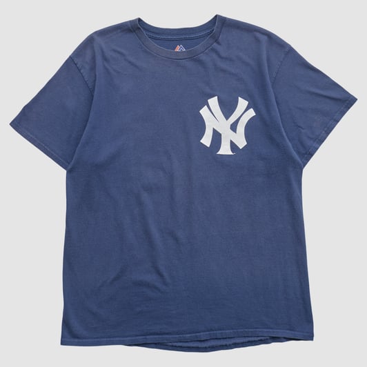 New York Yankees Majestic 2010s T-shirt - Navy - S by Fanatics Real Vintage