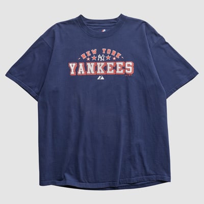 New York Yankees Majestic 2010s T-shirt - Navy - XL by Fanatics Real Vintage