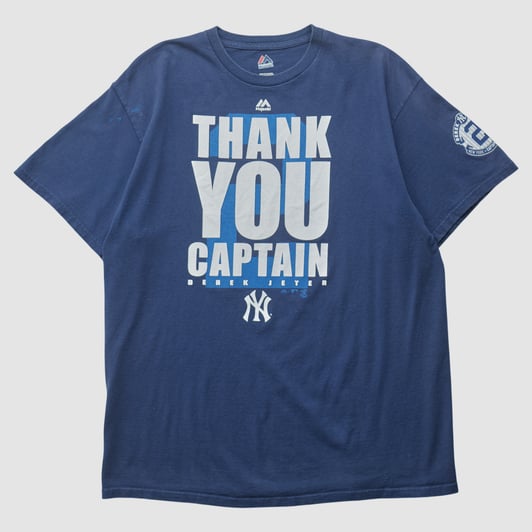 New York Yankees Majestic 2010s T-shirt - Navy - XL by Fanatics Real Vintage