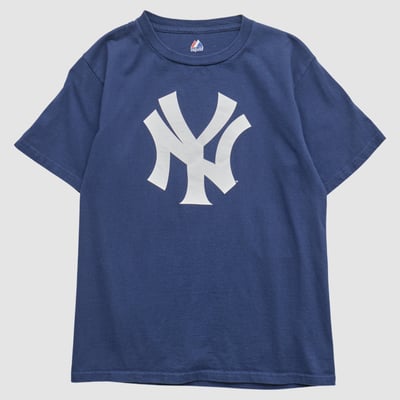 New York Yankees Majestic 2010s T-shirt - Navy - XS by Fanatics Real Vintage