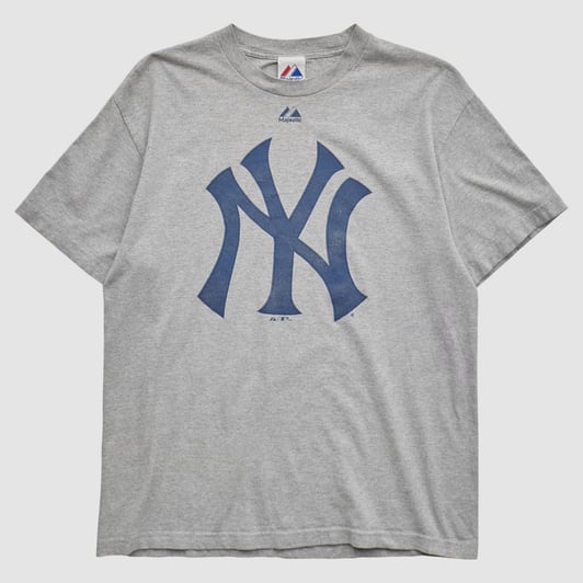 New York Yankees Majestic 2011 T-shirt - Heather Gray - M by Fanatics Real Vintage