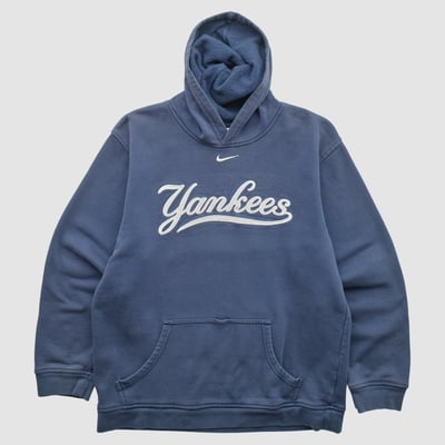 New York Yankees Nike 2000s Hooded Pullover Sweatshirt - Navy - XS by Fanatics Real Vintage