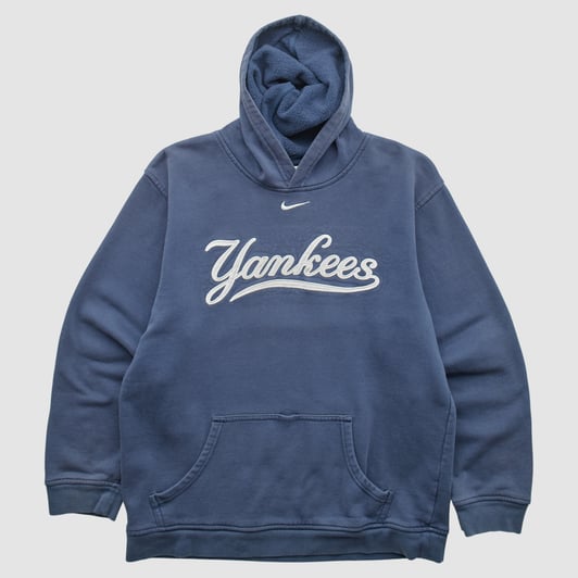 New York Yankees Nike 2000s Hooded Pullover Sweatshirt - Navy - XS by Fanatics Real Vintage