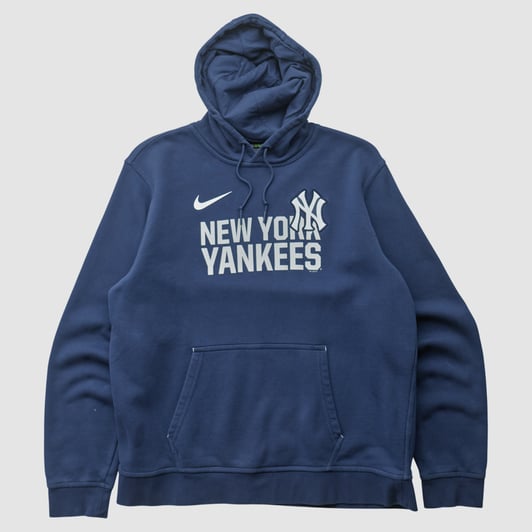 New York Yankees Nike 2010s Hooded Pullover Sweatshirt - Navy - L by Fanatics Real Vintage
