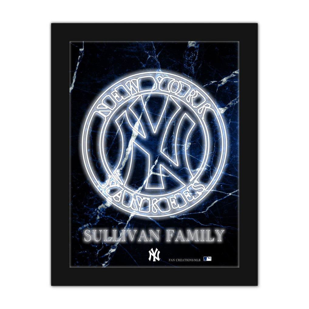 New York Yankees Personalized 12" x 16" Framed Art Print