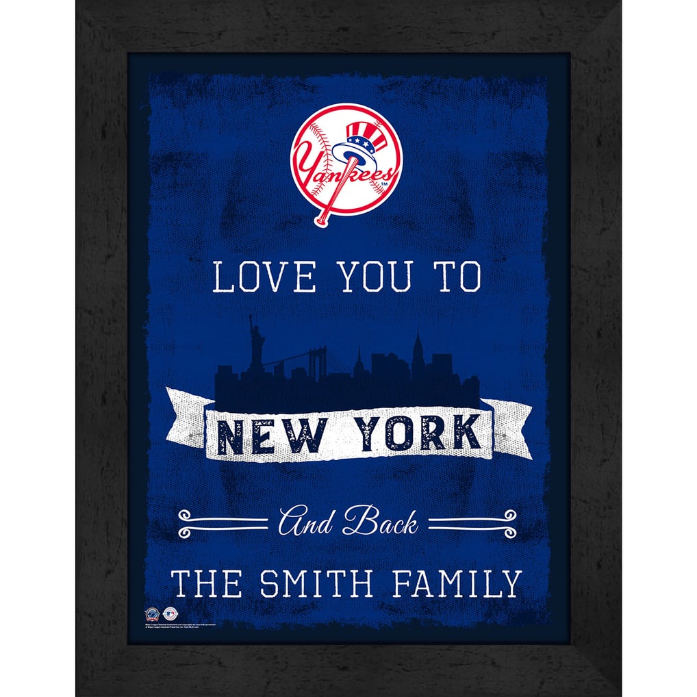 New York Yankees Personalized Love to and Back Frame