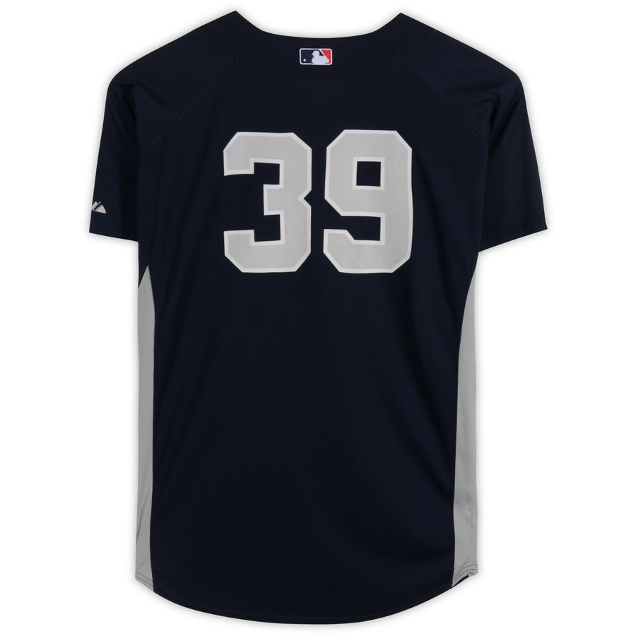 New York Yankees Fanatics Authentic Practice-Used #39 Navy Jersey from ...