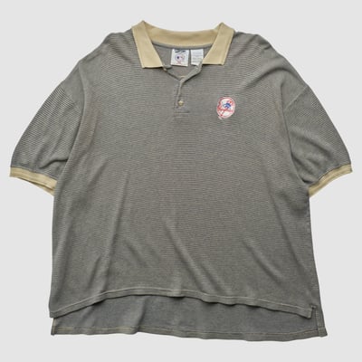 New York Yankees Pro Edge 90s Polo - Gray - XL by Fanatics Real Vintage