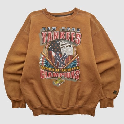 New York Yankees Starter 1996 Pullover Sweatshirt - Clay - L by Fanatics Real Vintage