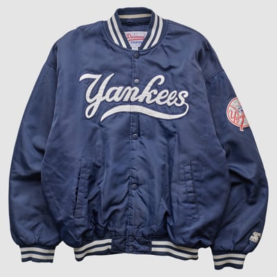 New York Yankees Starter 2000s Full Snap Jacket - Navy - 2XL by Fanatics Real Vintage