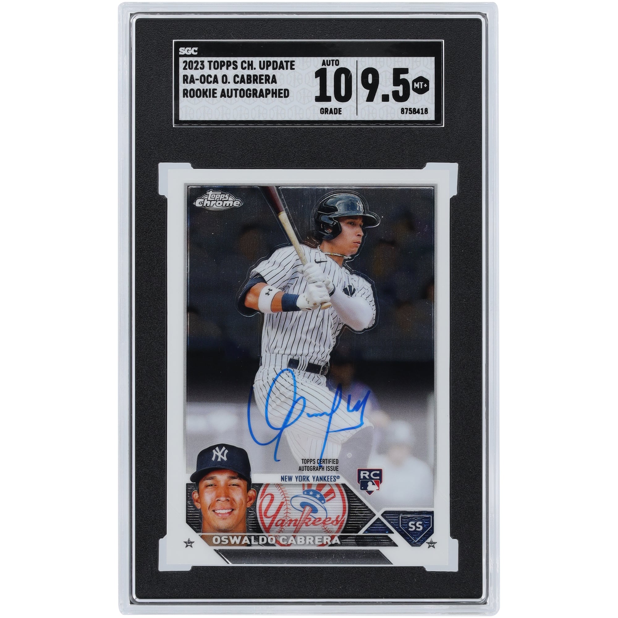 Oswaldo Cabrera New York Yankees Autographed 2023 Topps Chrome 
