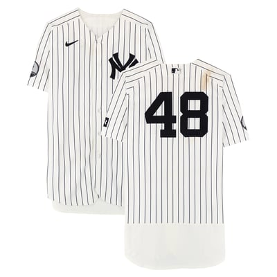 Paul Goldschmidt New York Yankees Fanatics Authentic Game-Used #48 White Nike Pinstripe Jersey vs. Boston Red Sox on August 30, 2026 - 3-6, HR, 3 RBI, 2 R